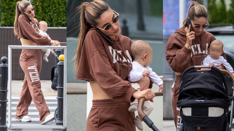 Ida Nowakowska mało rozważnie przemiesza się z synem po Warszawie