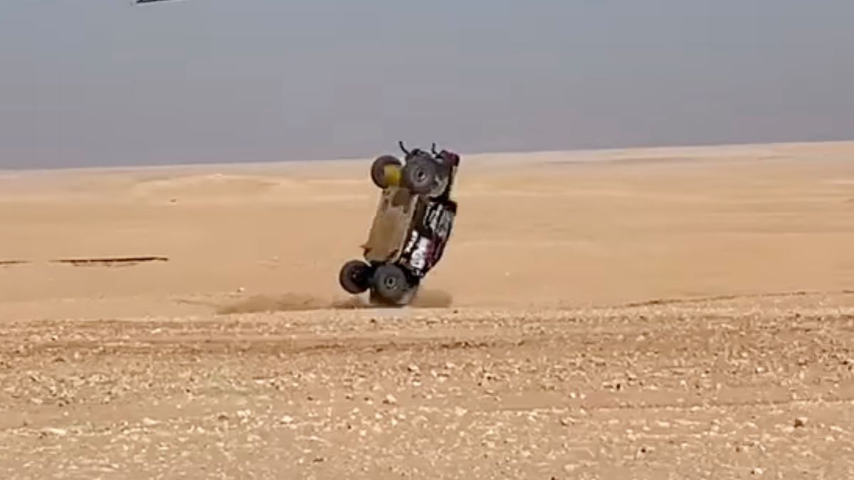 Facebook / Benediktas Vanagas / Na zdjęciu: wypadek Benediktasa Vanagasa