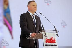 "Żart" Dudy o Tusku, pielęgniarce i cewniku. Publiczność zachwycona