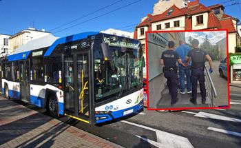Kierowca autobusu spowodował kolizję. Bulwersujące, co miał w kabinie