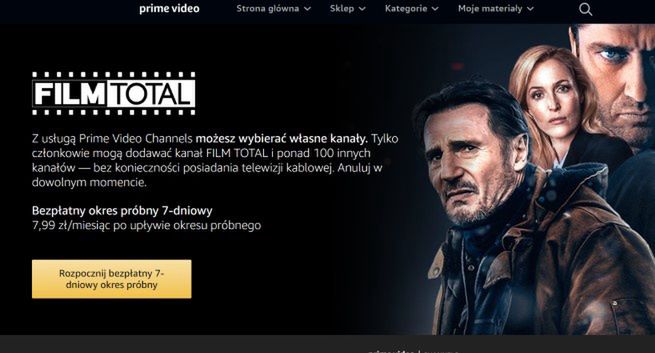 Nowy kanał filmowy w Prime Video Channels