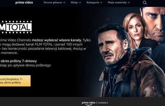 Nowy kanał filmowy w Prime Video Channels