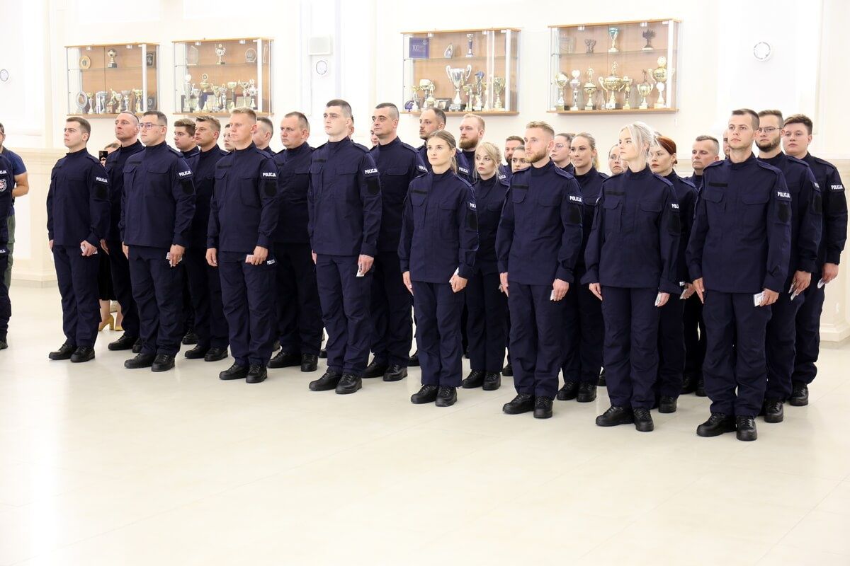Nowi funkcjonariusze w szeregach Policji lubelskiej
