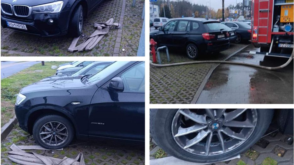 Kierowcom przeszkadzała akcja gaśnicza