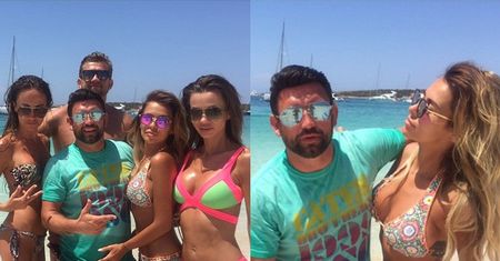 Siwiec bawi się z mężem na Balearach (FOTO)