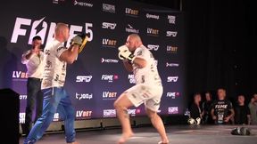 FAME MMA 5: trening medialny Bonusa BGC. Raper sprawi niespodziankę i pokona Najmana?