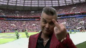 Mundial 2018: pierwszy skandal na mistrzostwach. Robbie Williams pokazał środkowy palec