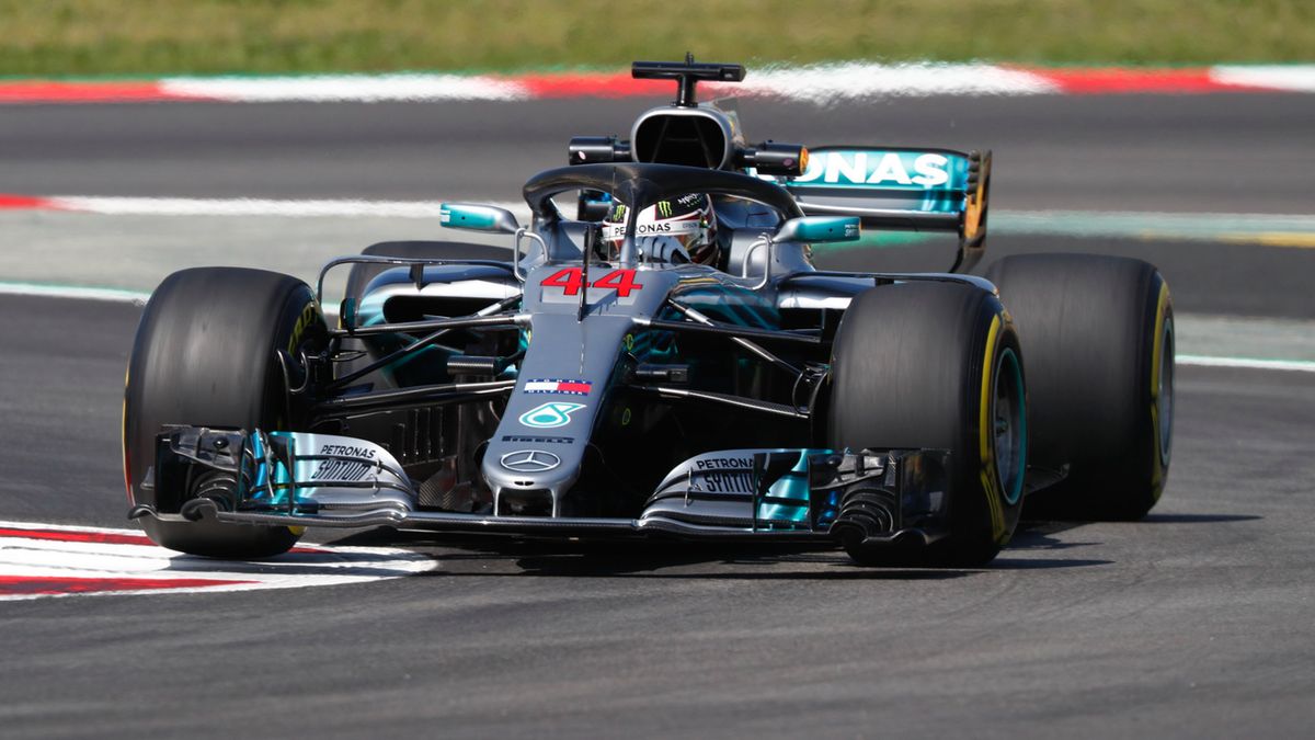 Materiały prasowe / Mercedes / Lewis Hamilton na torze 