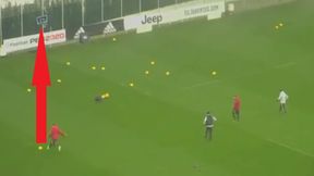 Wojciech Szczęsny zrobił show na treningu. Kopnął piłkę wprost do kosza (wideo)
