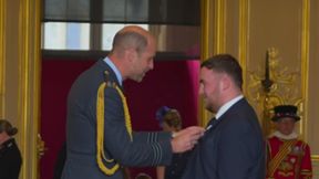 Ma zaledwie 19 lat. Został uhonorowany przez księcia Williama