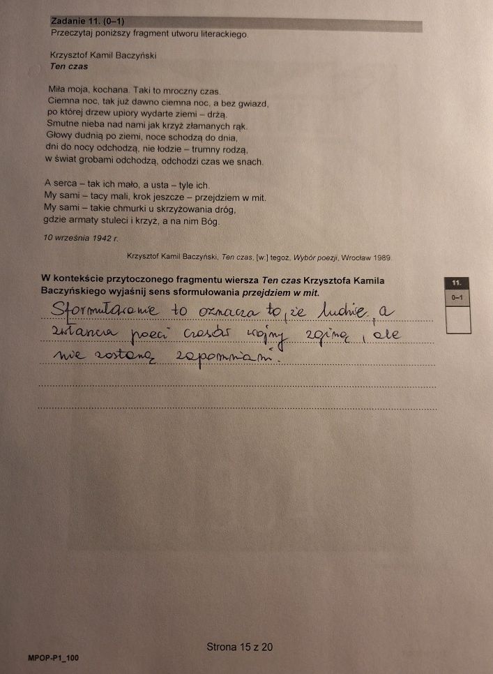 Matura 2025 z języka polskiego. Odpowiedzi i arkusz CKE