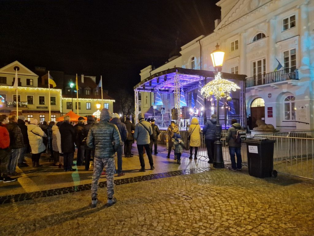 Wigilia przed płockim ratuszem