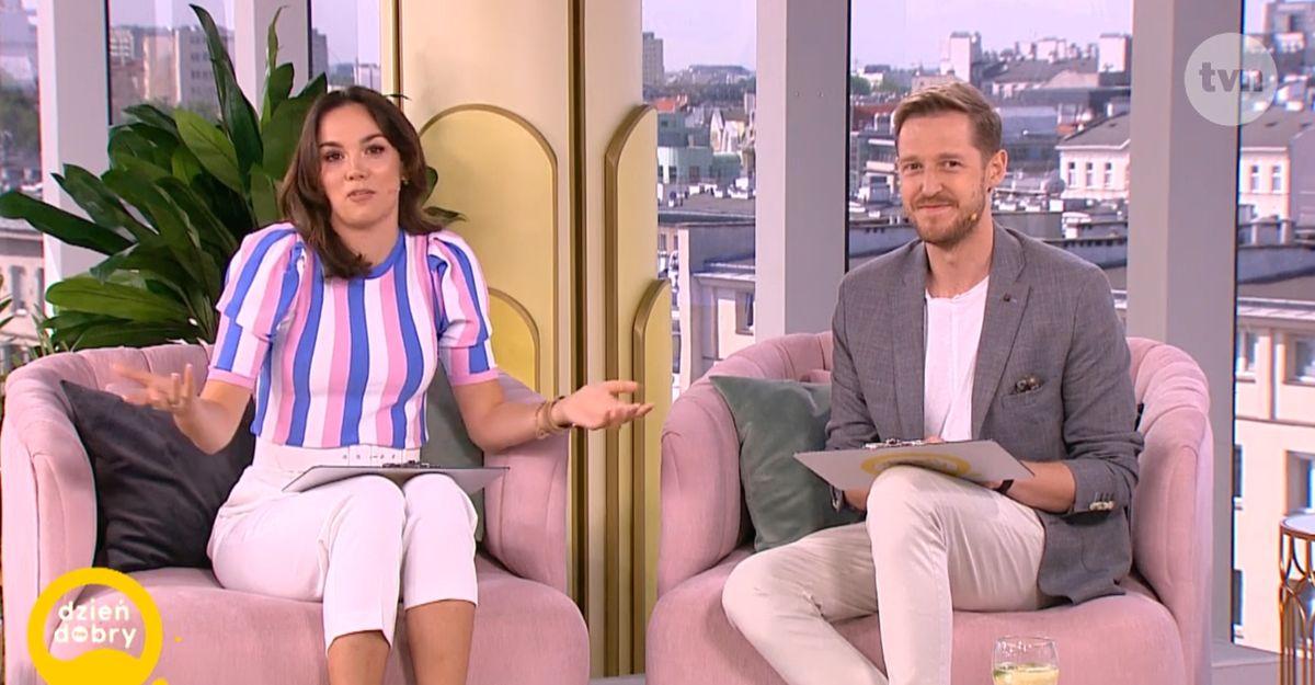 Paulina Krupińska szybko zareagowała na pomyłkę Damiana Michałowskiego w "Dzień dobry TVN"