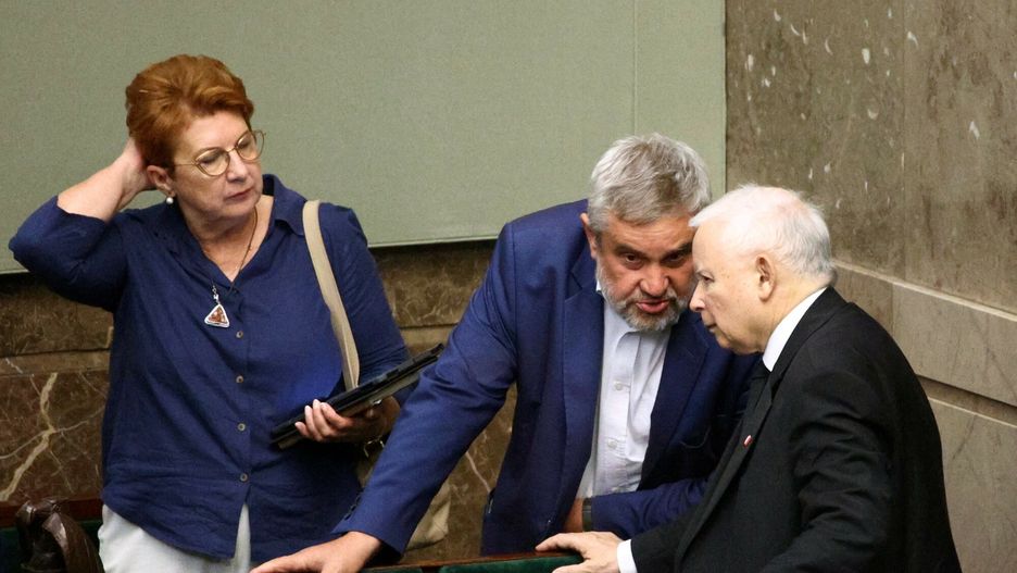 Jan Krzysztof Ardanowski i Jarosław Kaczyński, sierpień 2023 r.