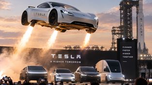 Tesla naprawdę wzbiła się w powietrze! Elon Musk pokazał samochód z technologią SpaceX. Przyspiesza do setki w sekundę