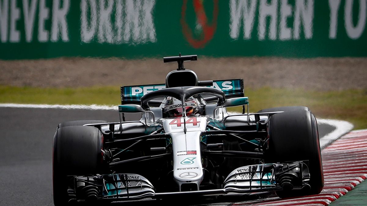 Lewis Hamilton na torze