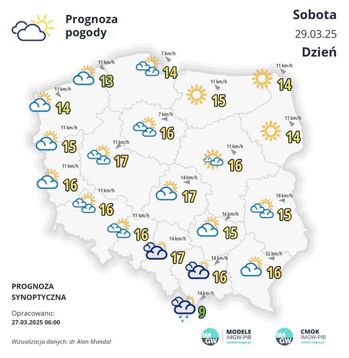 Pogoda w sobotę