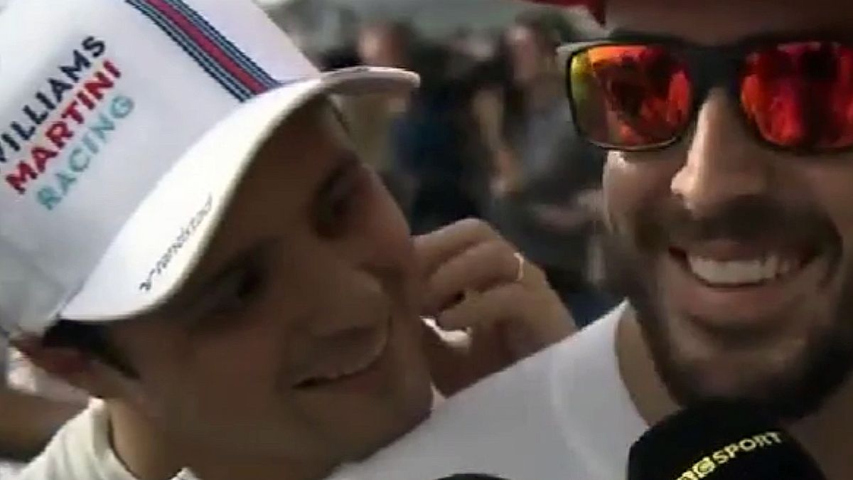 Felipe Massa nabija się z Fernando Alonso 1