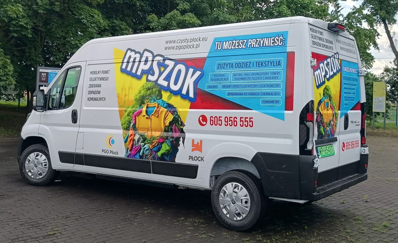 Na ulice Płocka wyruszył mobilny Punkt Selektywnej Zbiórki Odpadów!