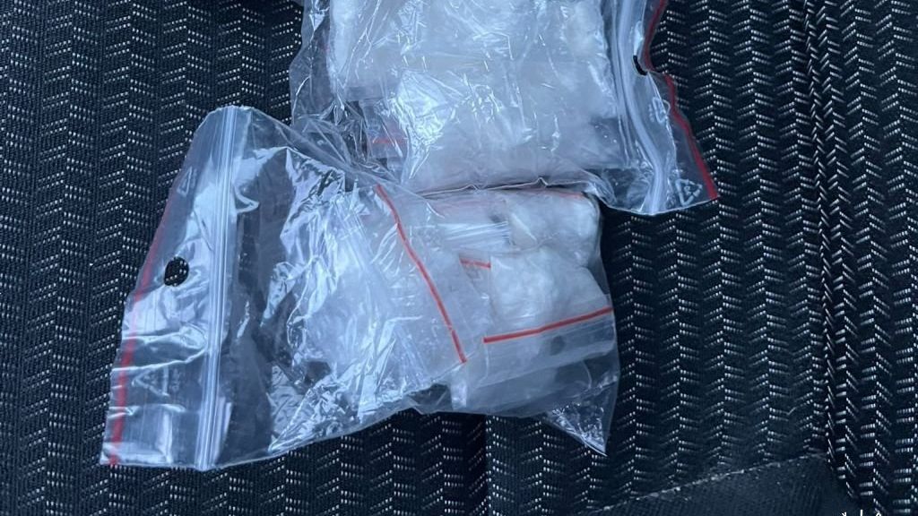 Pasażer audi miał przy sobie amfetaminę i mefedron
