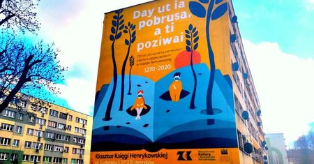 Ziębice. Mural na pamiątkę 750-lecia pierwszego polskiego zdania