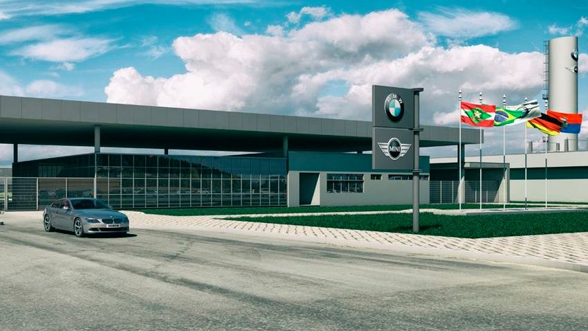 Wizualizacja fabryki BMW w Araquari