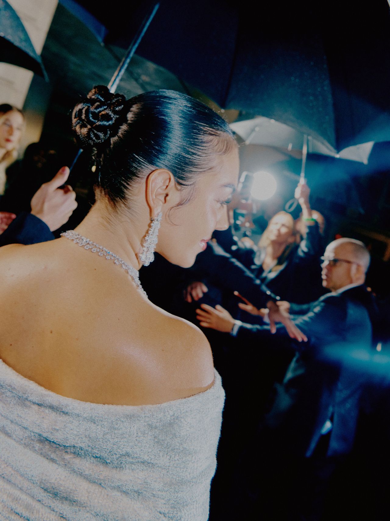 PARIS, FRANCE - SEPTEMBER 26: Georgina Rodriguez arrives at the Messika Paris Womenswear Spring-Summer 2025 show as part of Paris Fashion Week on September 26, 2024 in Paris, France. (Photo by Julien Lienard/Getty Images for Messika)