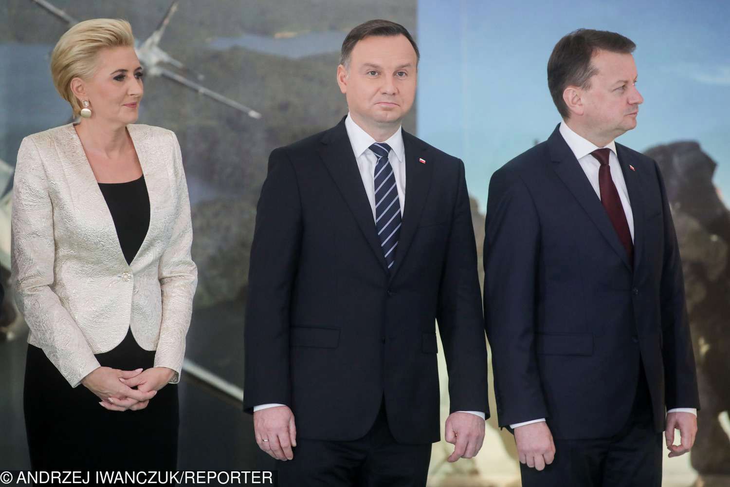 Agata Duda i Andrzej Duda na Wigilii z żołnierzami