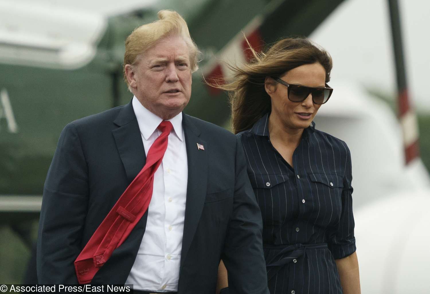 Melania Trump w sukience Ralph Lauren z wyprzedaży
