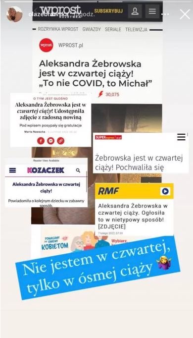 Ola Żebrowska podkreśla, że jest w ósmej ciąży, choć urodziła trójkę dzieci