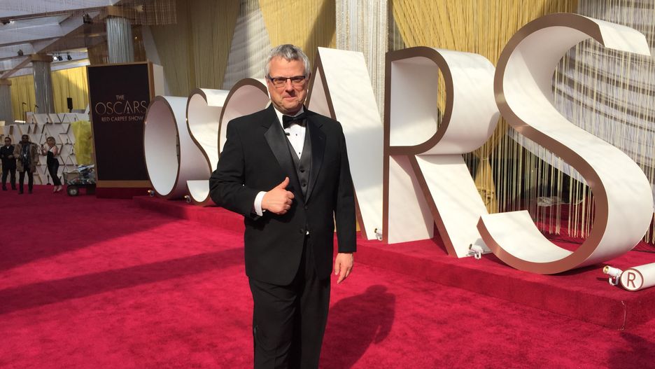 Marcin Wrona podczas ceremonii wręczenia Oscarów