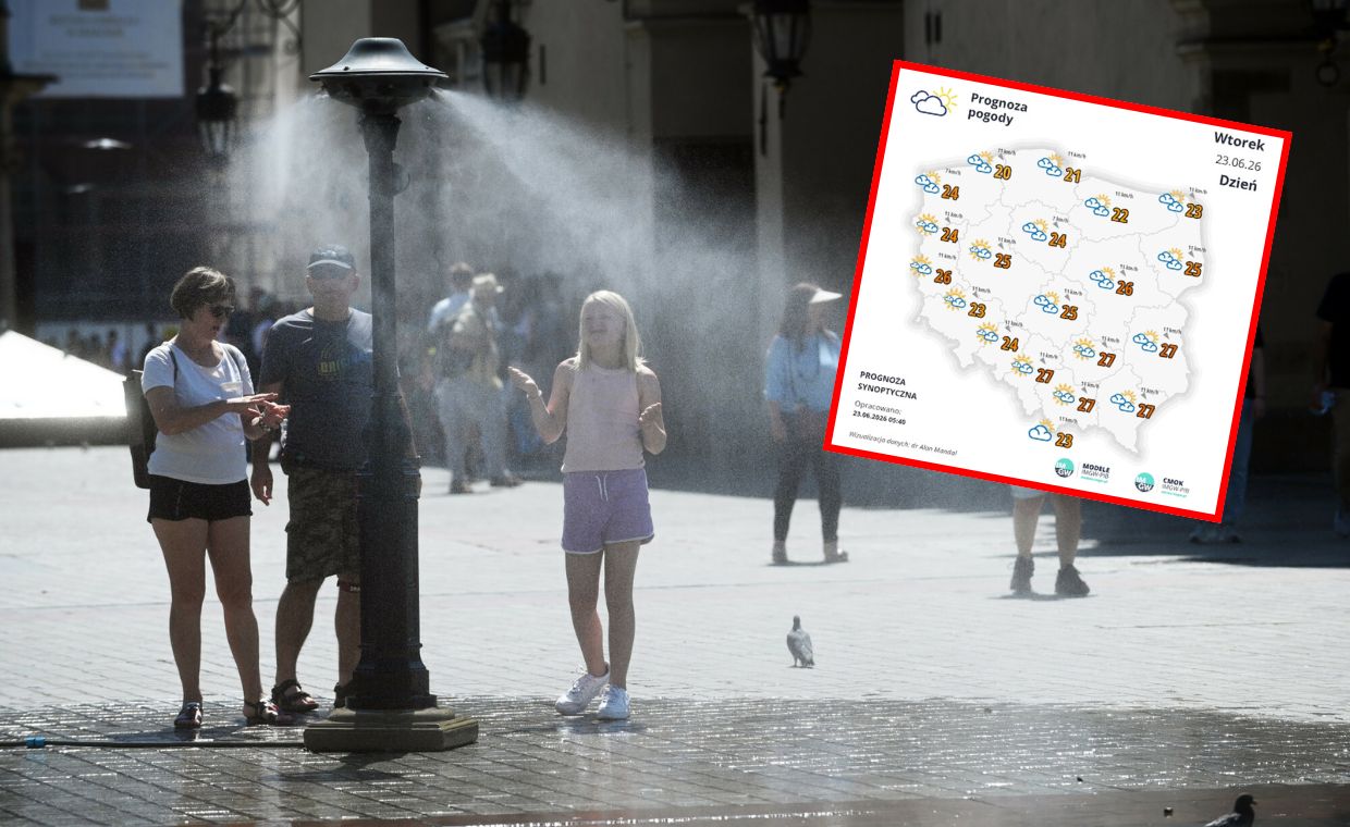 We wtorek do 27°C na południu Polski, chłodniej nad Bałtykiem