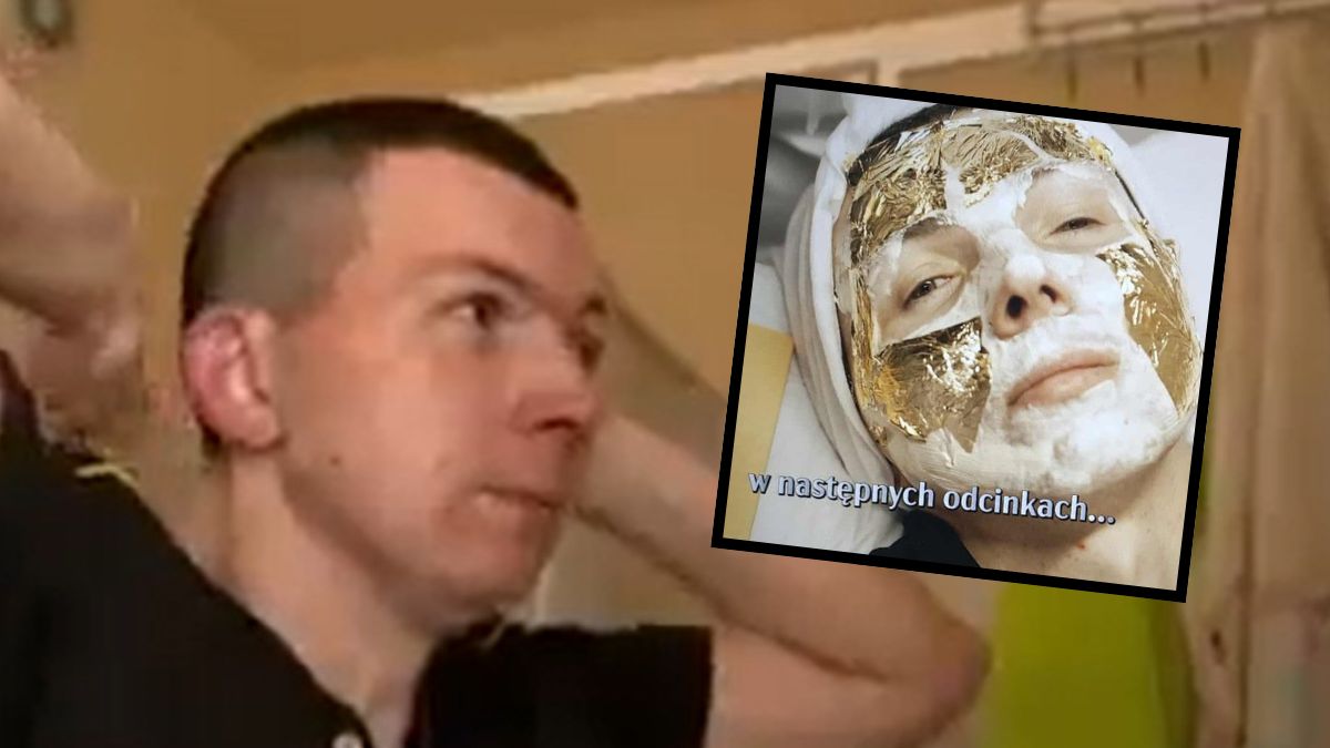 Jaruś z "Chłopaków do wzięcia" w salonie piękności