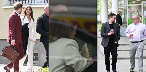 Przerwa podczas rozprawy rozwodowej Opozdy i Królikowskiego: szybki hot-dog i UNIKANIE (jeszcze) żony w sklepie (ZDJĘCIA)