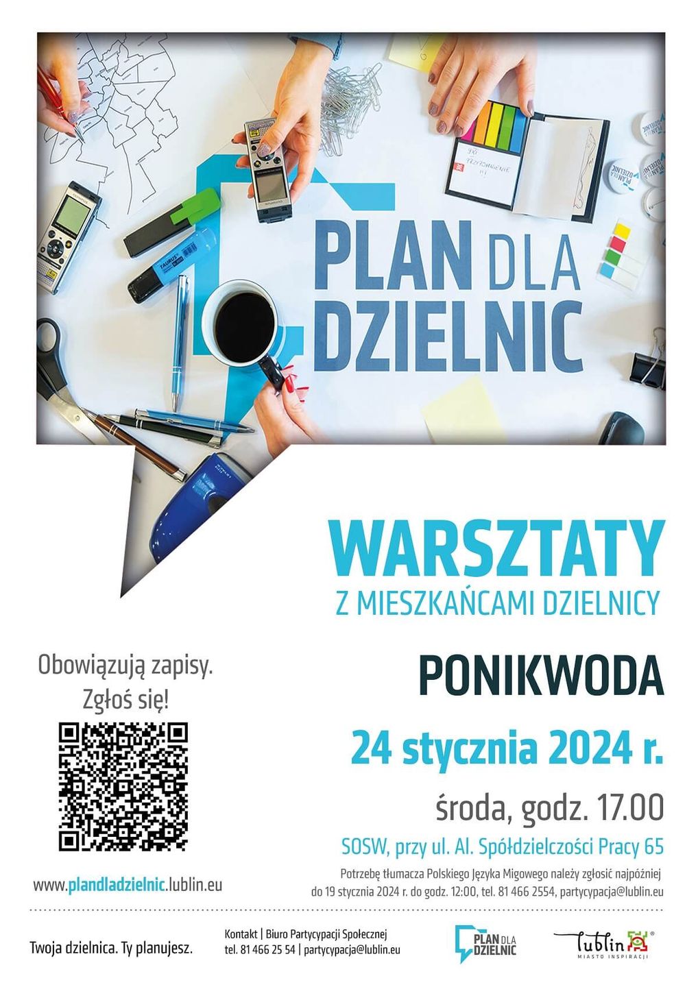 plakat plan dla dzielnic