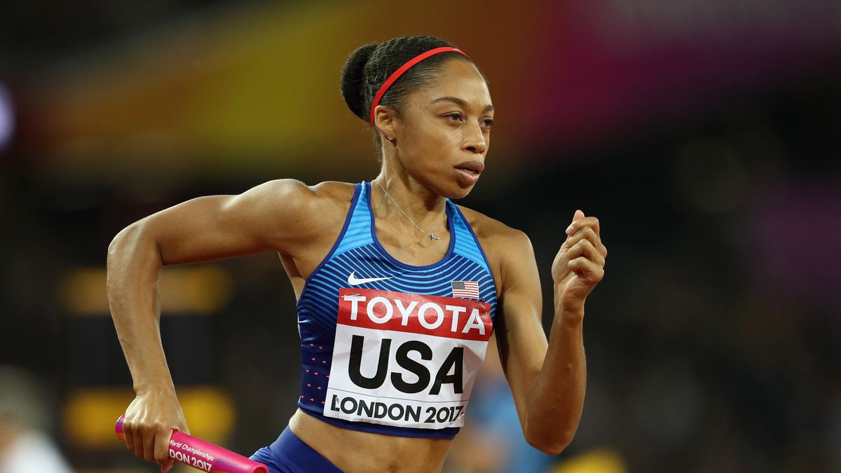 Getty Images / Patrick Smith / Na zdjęciu: Allyson Felix podczas MŚ w Londynie