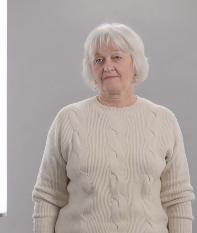 70-letnia Halina przed metamorfozą