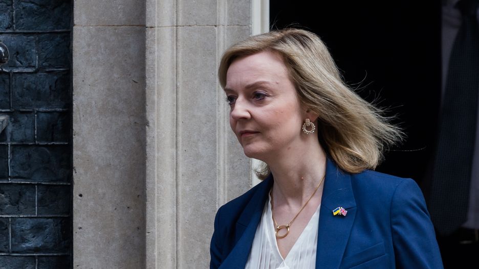 LONDON, UNITED KINGDOM - MARCH 23, 2022: Secretary of State for Foreign, Commonwealth and Development Affairs, Minister for Women and Equalities Liz Truss leaves Downing Street in central London after attending the Cabinet meeting ahead of today's Spring Budget announcement on March 23, 2022 in London, England. (Photo credit should read Wiktor Szymanowicz/Future Publishing via Getty Images)