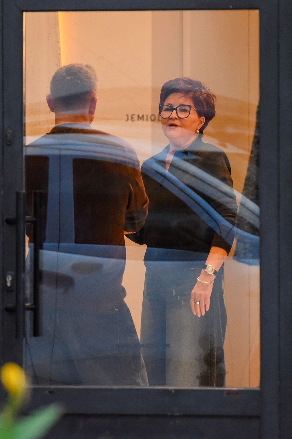 Jolanta Kwaśniewska na zakupach w butiku