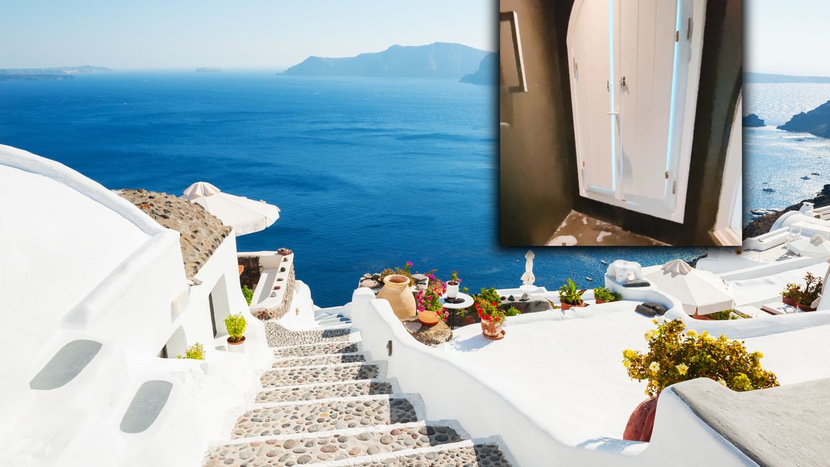 Pokazała, co znalazła w hotelu na Santorini 