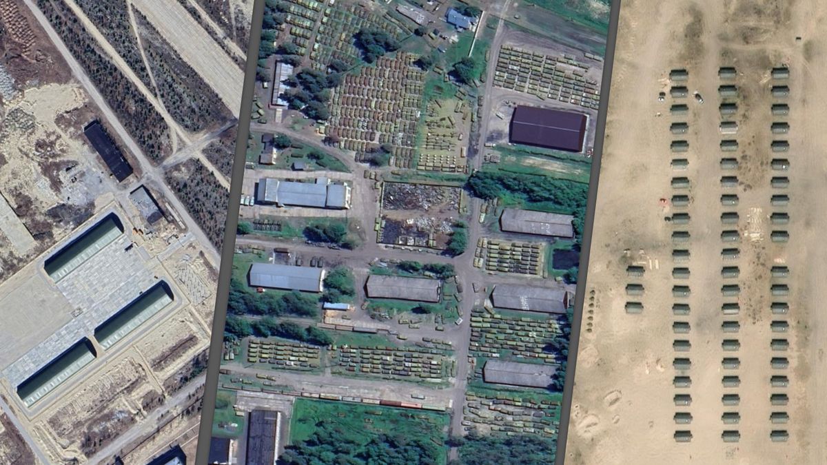 Zdjęcia satelitarne rosyjskich baz