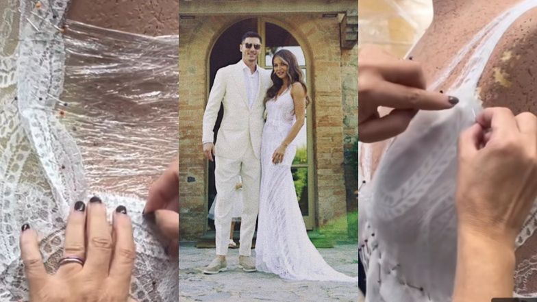 Gosia Baczyńska zaprojektowała suknię ślubną Anny Lewandowskiej