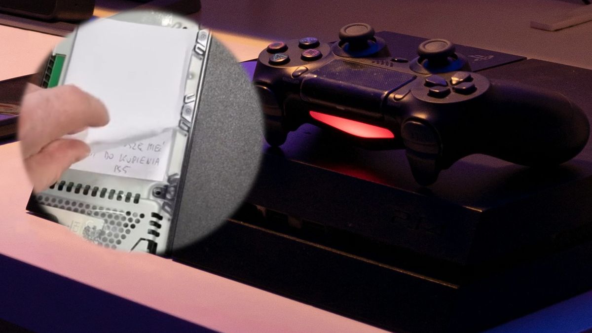 Mężczyzna zostawił do serwisu swoją konsolę - okazało się, że zawiera nietypową wiadomość