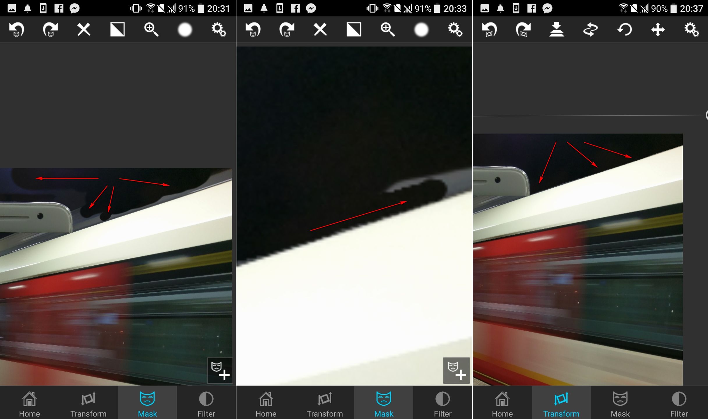 Przepis na mobilną fotoedycję: obiekty wystające z ekranu smartfona 15