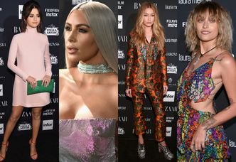 Tłum gwiazd na imprezie "Harper's Bazaar" w Nowym Jorku: Gomez, Minaj, Hadid, piersi Kim Kardashian... (DUŻO ZDJĘĆ)