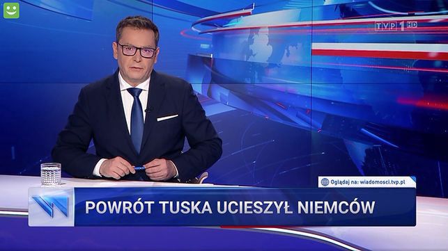 "Wiadomości" TVP sugerowały m.in., że za powrotem Tuska do polskiej polityki stoją Niemcy 