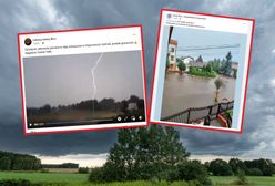 Piorun uderzył w słup. Przez Polskę przechodzi seria burz