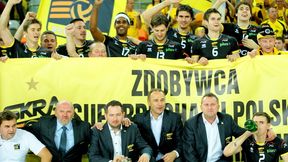 Na rozgrzewkę Belgowie - przed spotkaniem  Skra Bełchatów - Knack Randstad Roselare