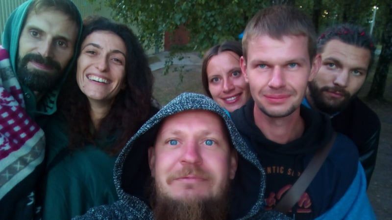 Maryna i jej przyjaciele po wyjściu z więzienia