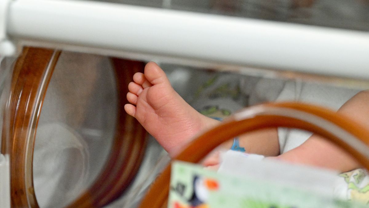 Kielce, 17.11.2025. Jeden z pacjentów Klinicznego Oddziału Neonatologii Wojewódzkiego Szpitala Zespolonego w Kielcach w Światowym Dniu Wcześniaka, 17 bm. (pp/amb) PAP/Piotr Polak